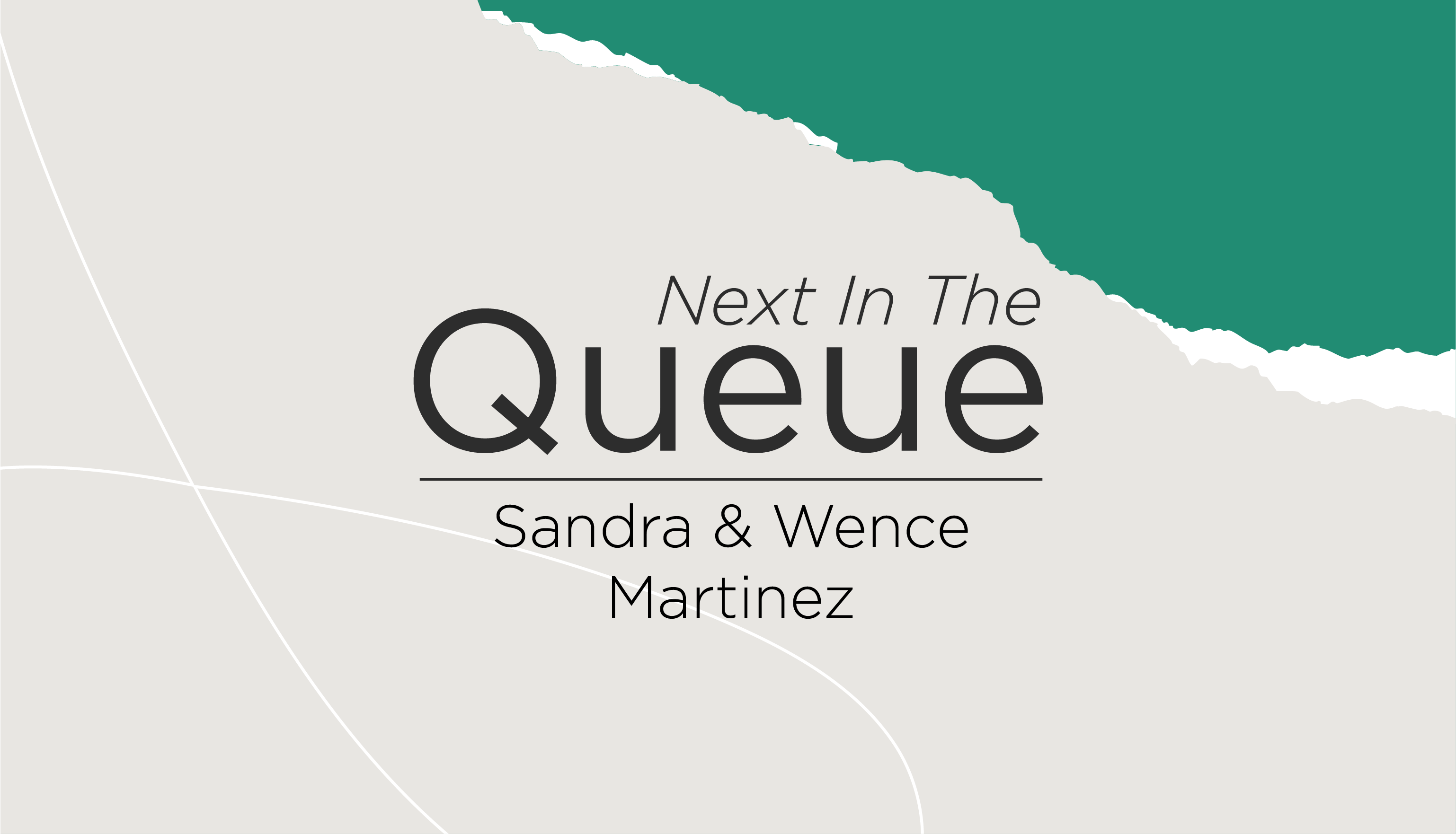 blog post cover graphic for The Queue featuring Sandra and Wence Martinez