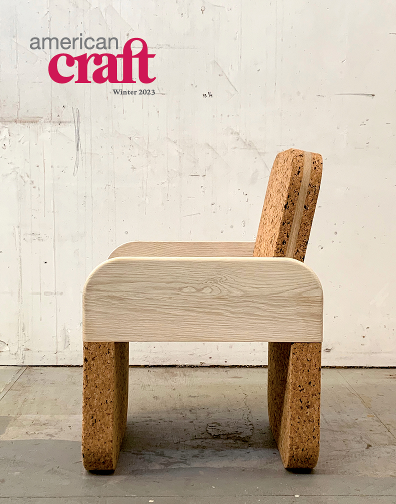 Cover of the Winter 2023 issue of American Craft magazine
